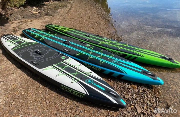 Сап борд доска sup board black cat 12.6