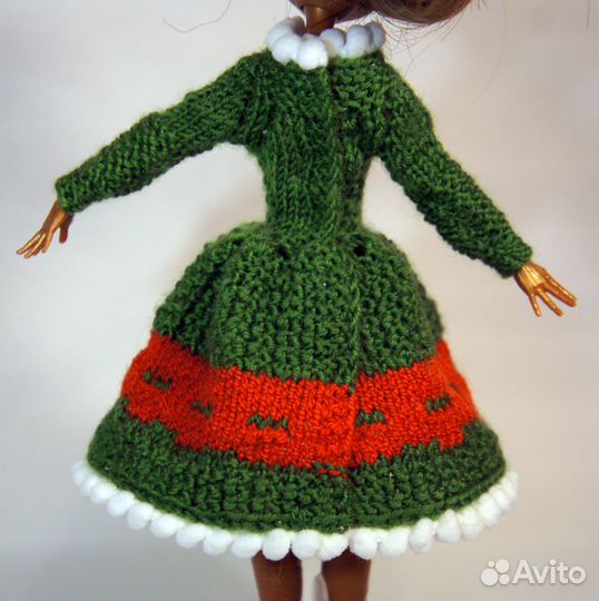 Одежда для куклы Монстер Хай новогоднее