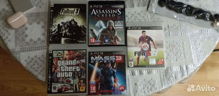 Диски с играми на ps3