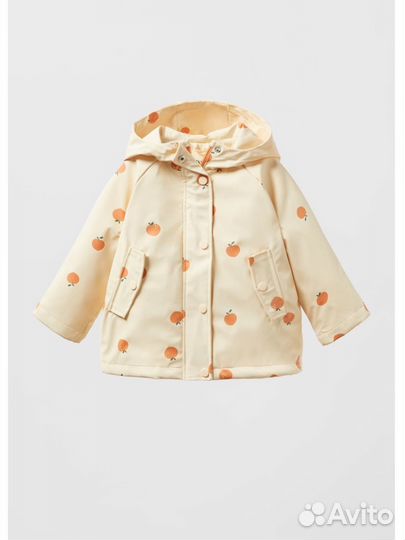 Новая куртка-дождевик для девочки zara kids 86