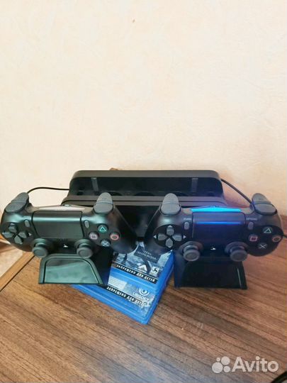 Ps4 на 1000гб с охлаждением и станцией зарядки