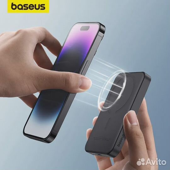 Внешний aккумулятoр Baseus Wirеlеss 10000 мА белый