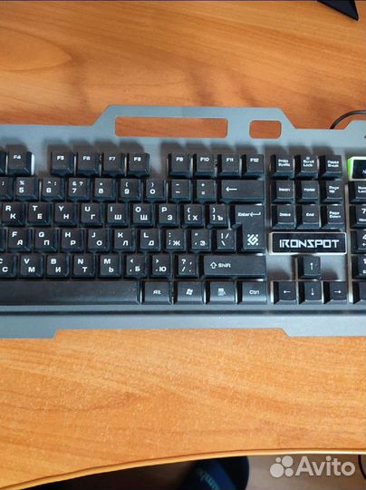 Игровая клавиатура с подсветкой Defender iron spot