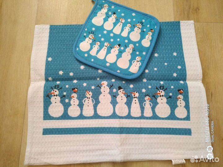 Полотенце и прихватка новые новогодние