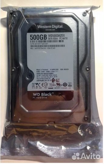 Жесткий диск WD Black 500 гб