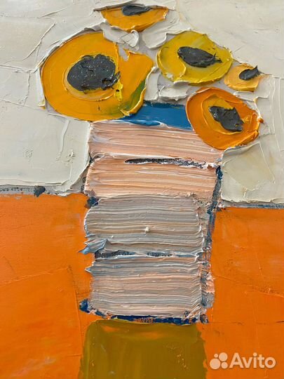 Картина маслом на холсте цветы