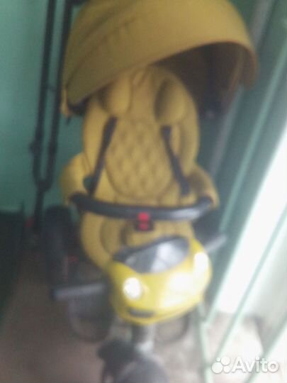 Велосипед коляска с ручкой