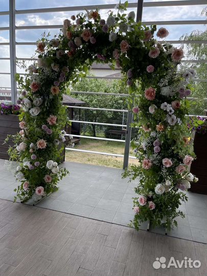 Цветочное оформление свадьбы, юбилея