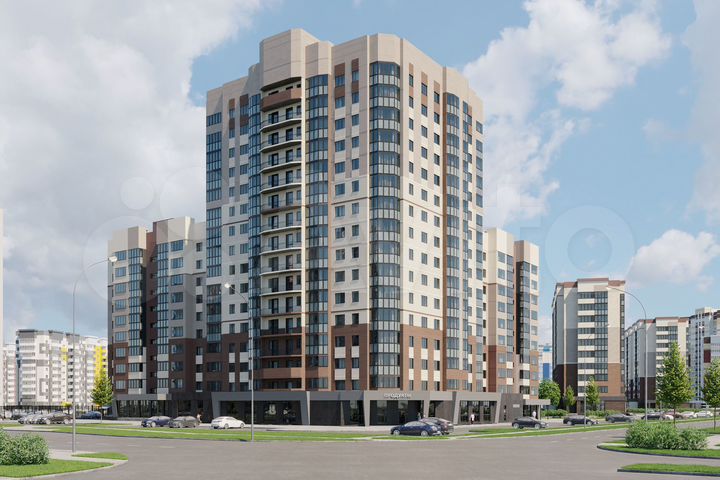 2-к. квартира, 54,8 м², 16/16 эт.