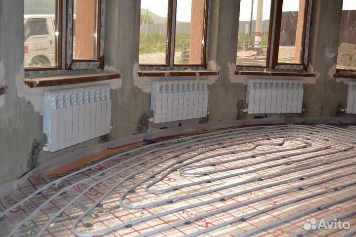 Монтаж отопление сантехника