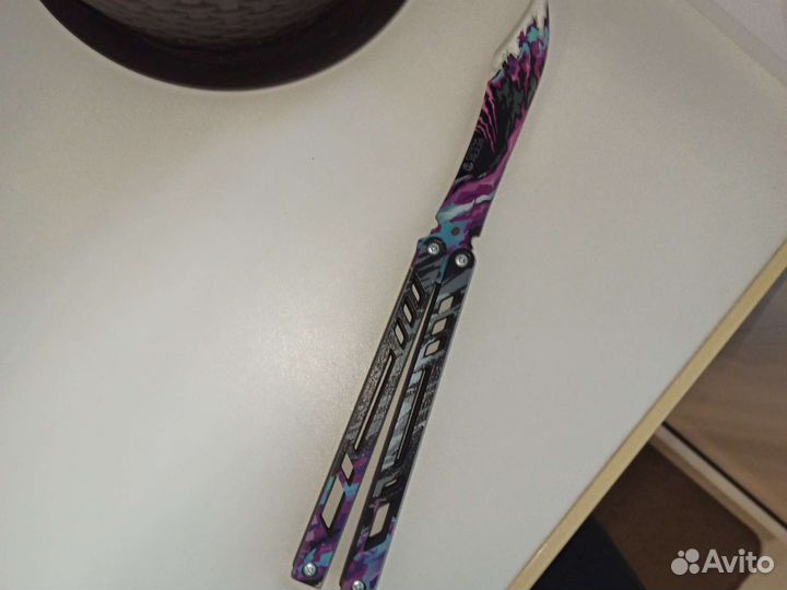 Деревянный нож бабочка Geek room