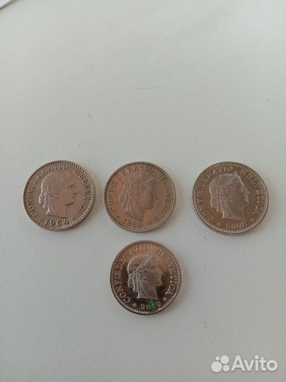 Монеты Швейцарии