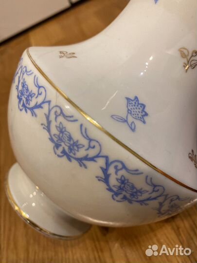 Ваза Голубой орнамент лфз