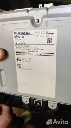 Магнитола subaru forester