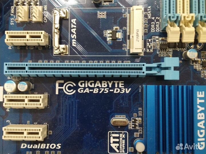 Нерабочая материнская плата 1155