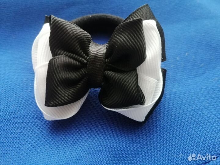 Мини школьные бантики ручной работы