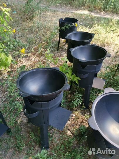 Казан чугунный 4,6,8,10,12,16,22, 30 литровый самы