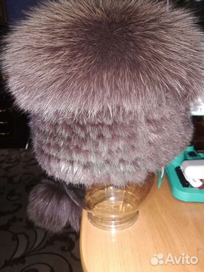Шапка норковая женская бу