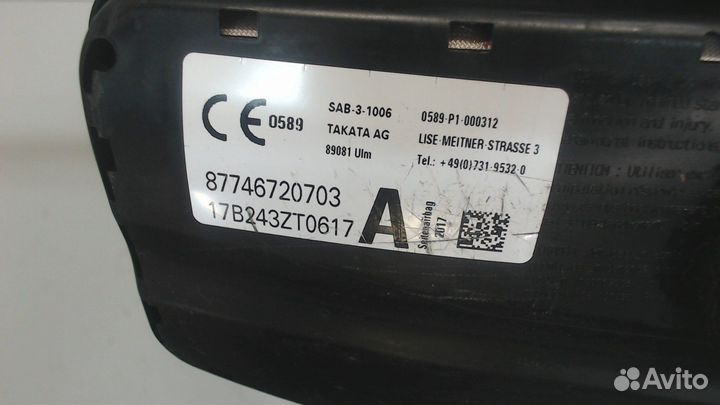 Подушка безопасности в сиденье BMW X5 F15, 2018