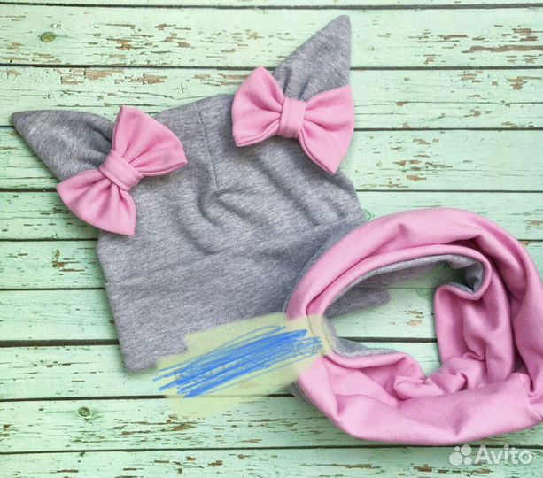 Комплект шапка, снуд