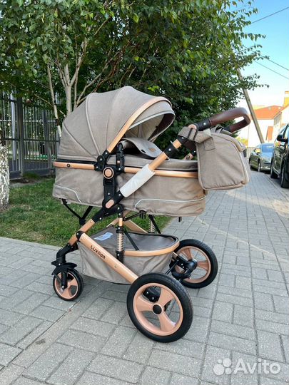 Детская коляска 3в1 Luxmom 518i Цвет беж