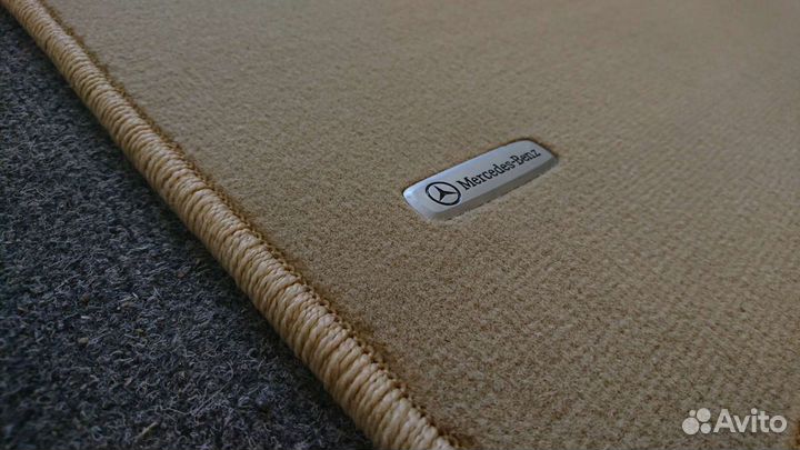 Автоковрики для Mercedes-Benz W126 SEC, бежевые