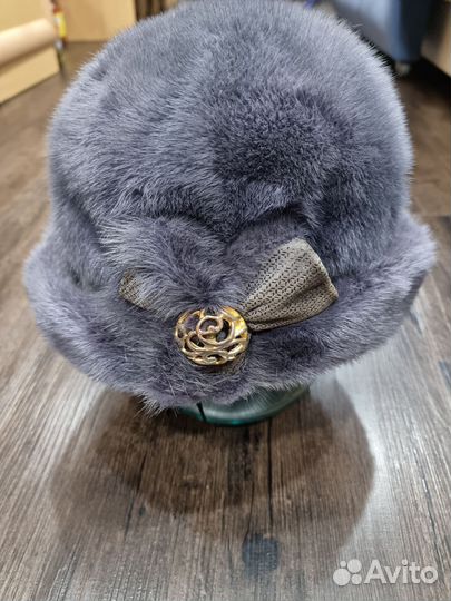 Шапка норковая женская