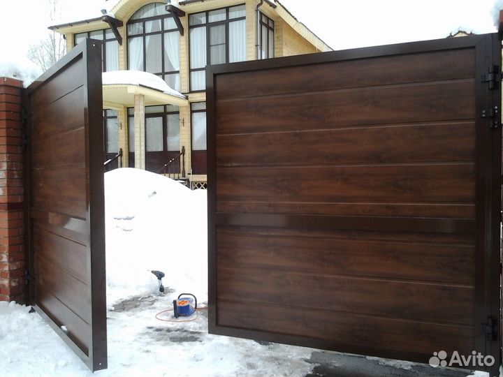 Распашные ворота Alutech