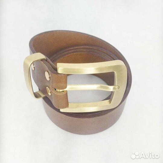 Мужской кожаный ремень ручной работы