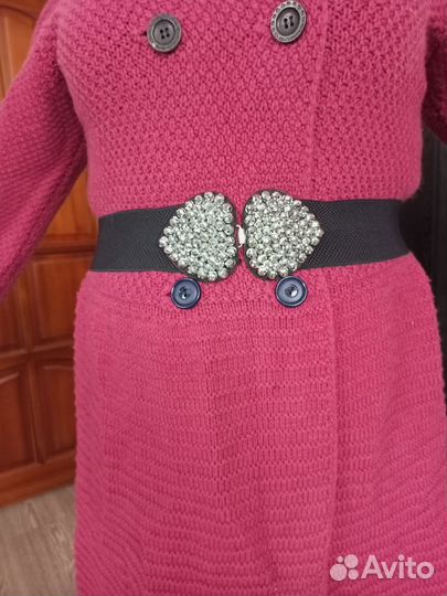 Вязаное пальто