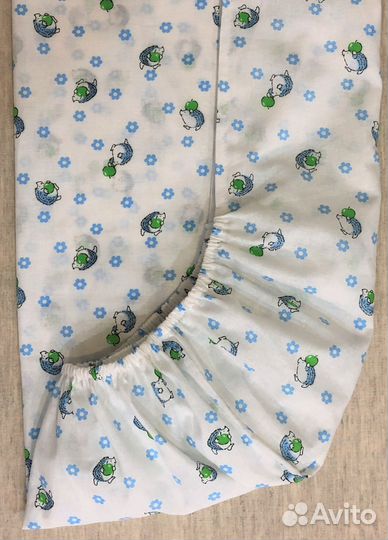 Простынь детская на резинке -№8, ткань ситец