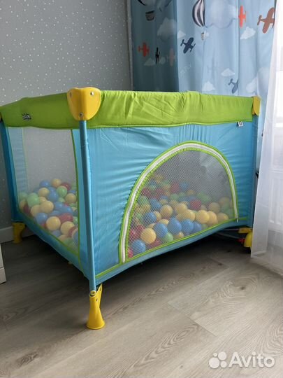 Манеж детский с шариками