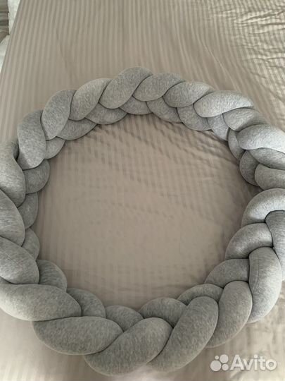 Бортики в кроватку косичка