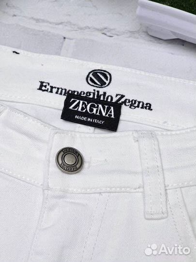 Джинсы белые мужские Zegna премиум качества