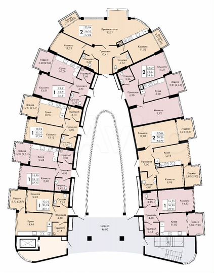 1-к. квартира, 36,3 м², 3/9 эт.