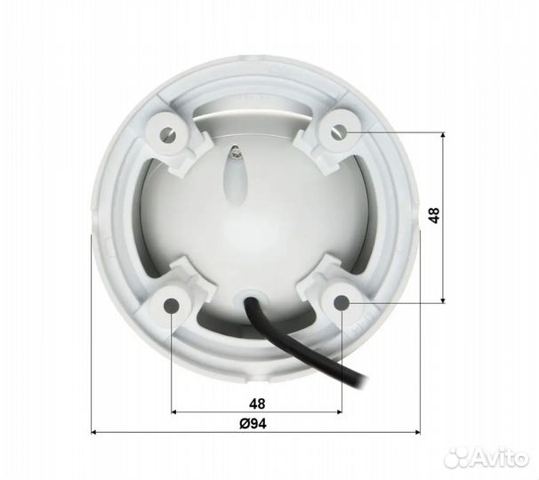 Камера видеонаблюдения купольная 2мп Dahua