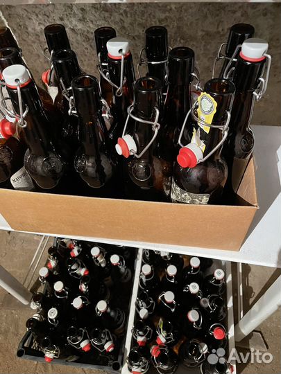 Стеклянная бутылка 0.5л, 0,75