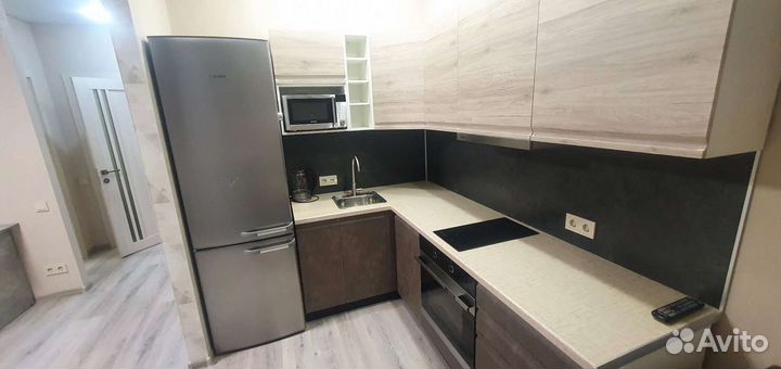 Кухонный фартук чёрный 240см