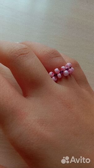 Кольцо из бисера