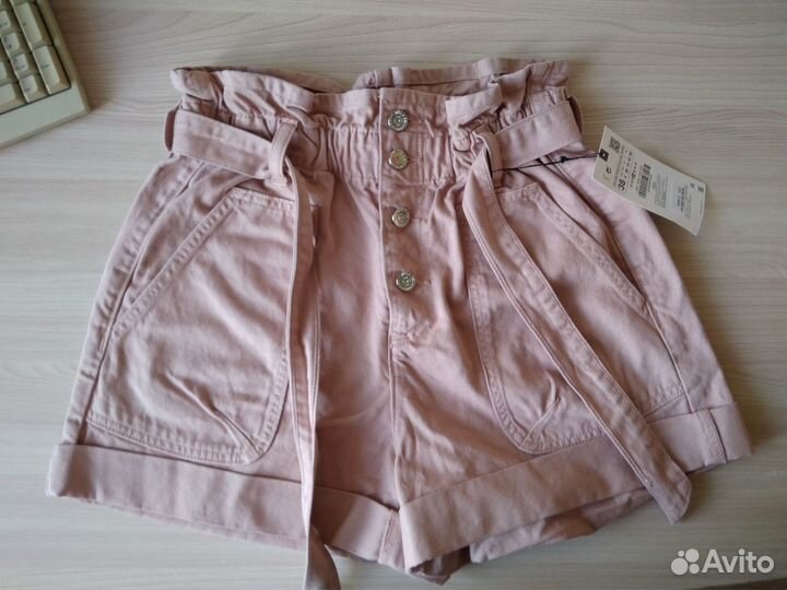 Джинсовые шорты zara 38