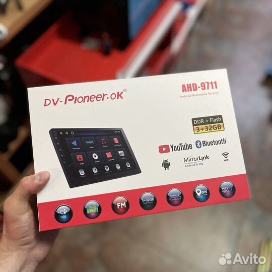 Автомагнитола android 9 дюймов 2 din Pioneer