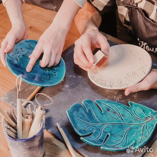 Гончарная мастерская, лепка из глины