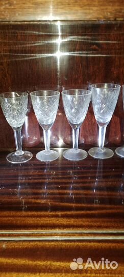 Хрустальные рюмки на ножке СССР