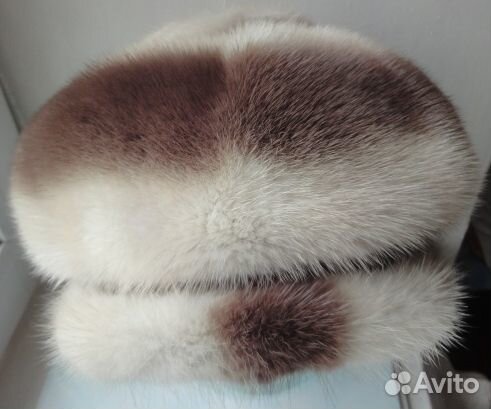 Красивая и теплая норковая кепка-берет, р-р 58-59