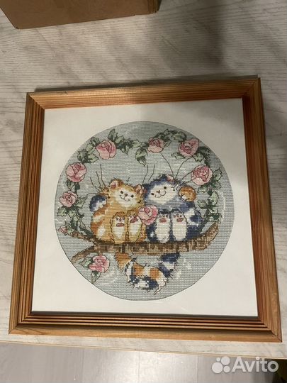 Вышивка с котиками