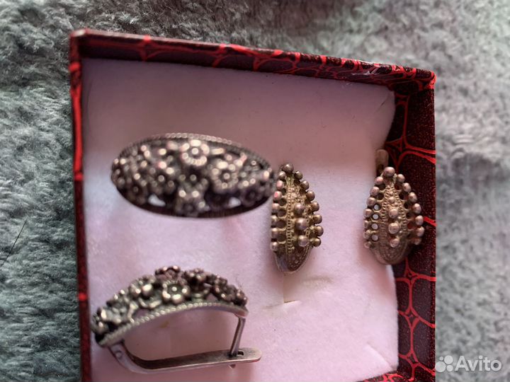 Серьги серебро СССР