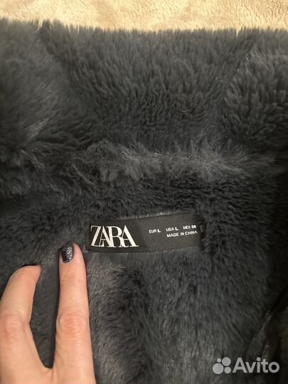 Дубленка женская зимняя zara