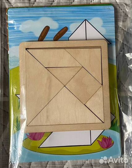 Танграм деревянный детский