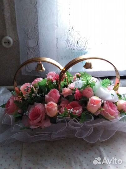 Кольца на машину свадебные