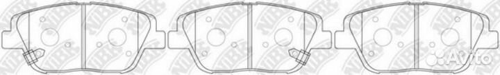 Nibk PN0536 Колодки тормозные дисковые перед